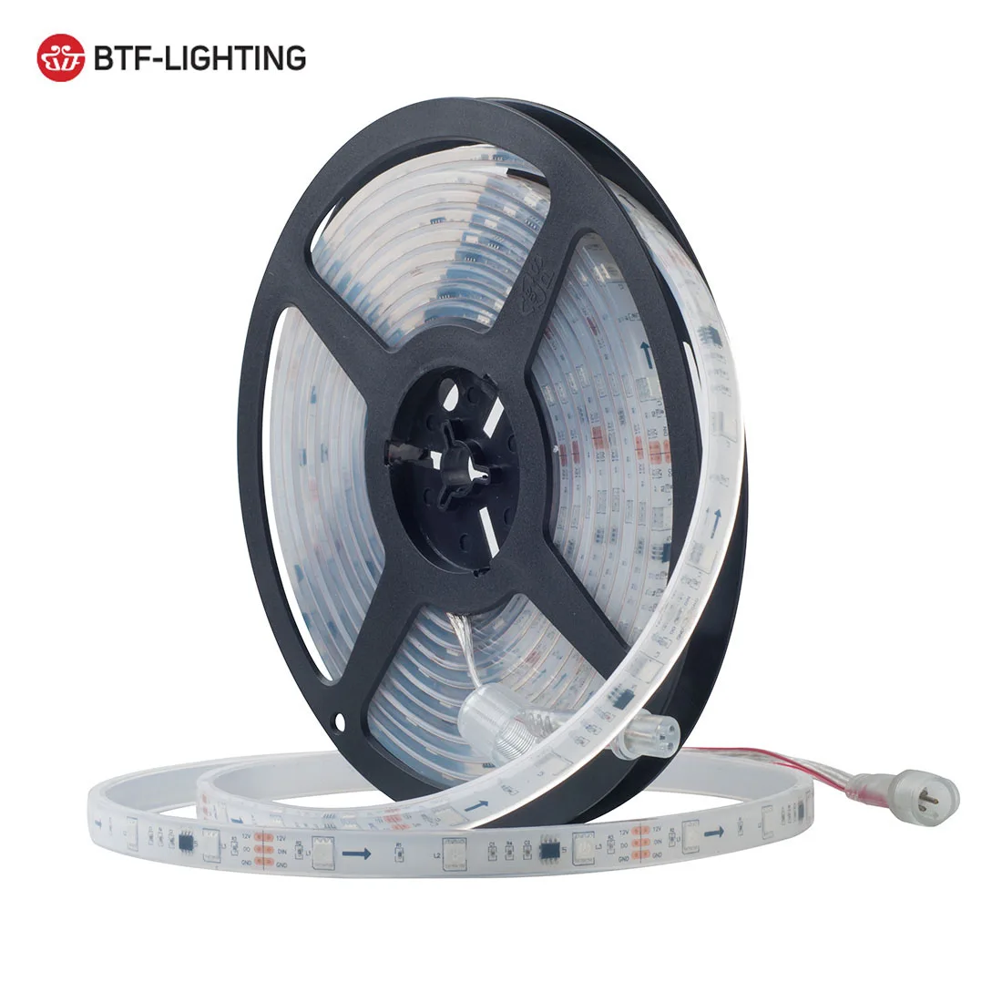 Светодиодная лента WS2811 5 м 12 В постоянного тока ультраяркая 5050 SMD RGB Адресуемая