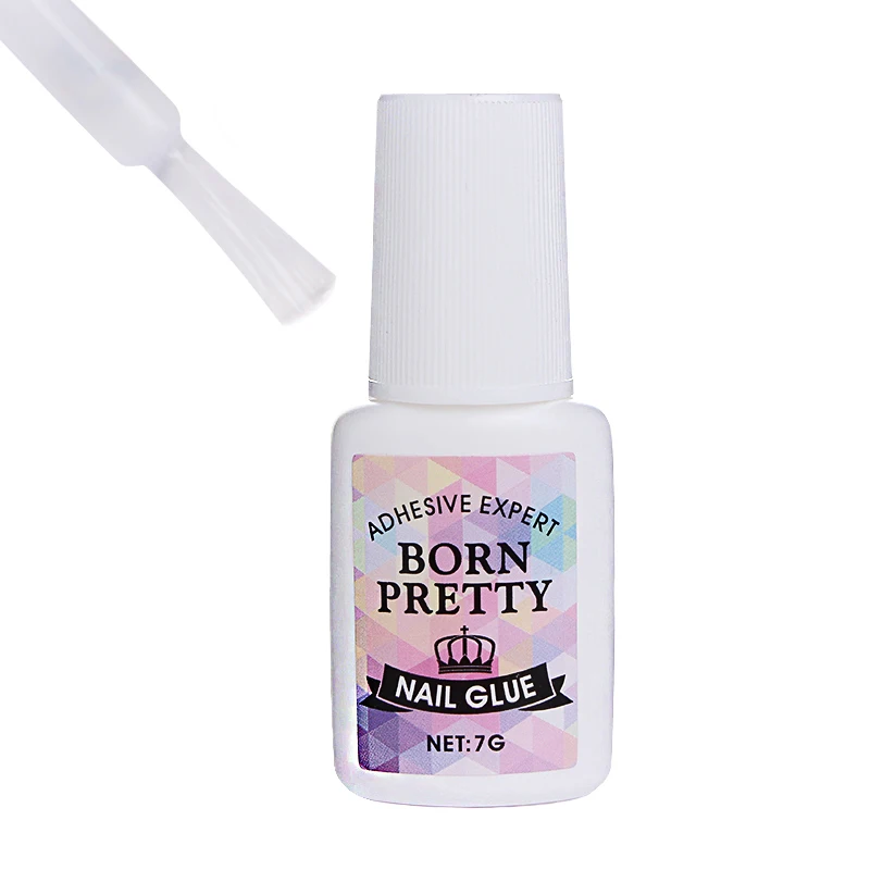 7g BORN PRETTY украшение для ногтей клей горный хрусталь плоские нижние наконечники