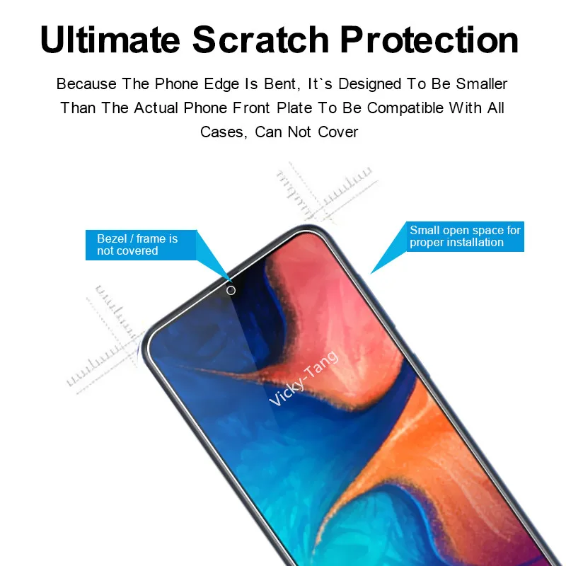 2 шт закаленное стекло для Samsung Galaxy A10 ультра-тонкий протектор экрана пленка A105F |
