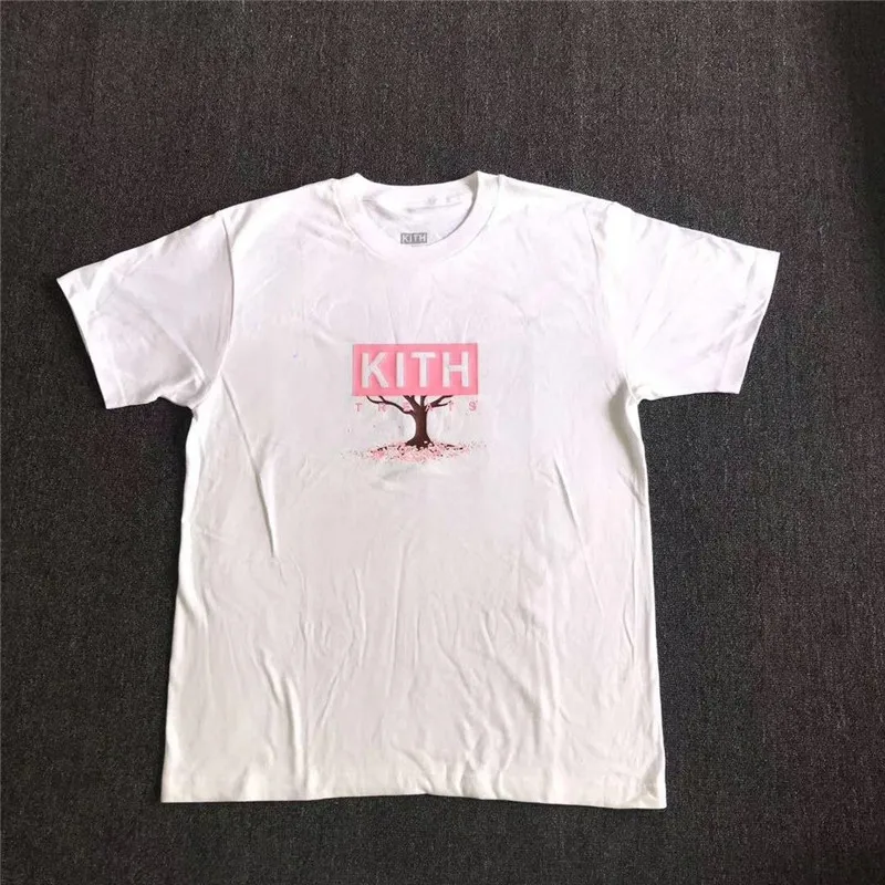 Мужская и женская футболка Kith Treats летняя с вишневым деревом 1:1 2019|Мужские