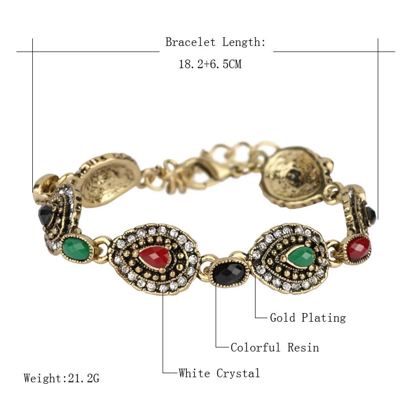 2015 модный полимерный Браслет из Индии для женщин золотые белые кристаллы