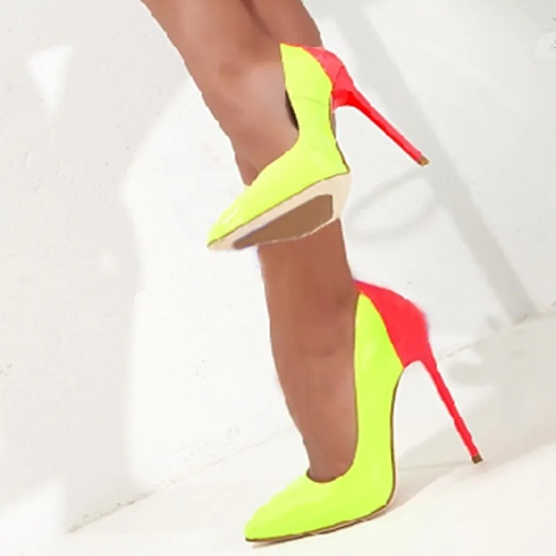 

2019 Fashion High Heel Spring And Autumn shoes Women Wedding Party Women'sShoes 11cm heel Plus Size