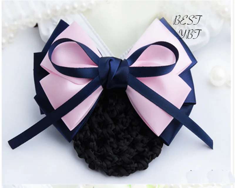 Модный ручной работы офисный леди бант лента зажим для волос обложка бант снуд аксессуар.