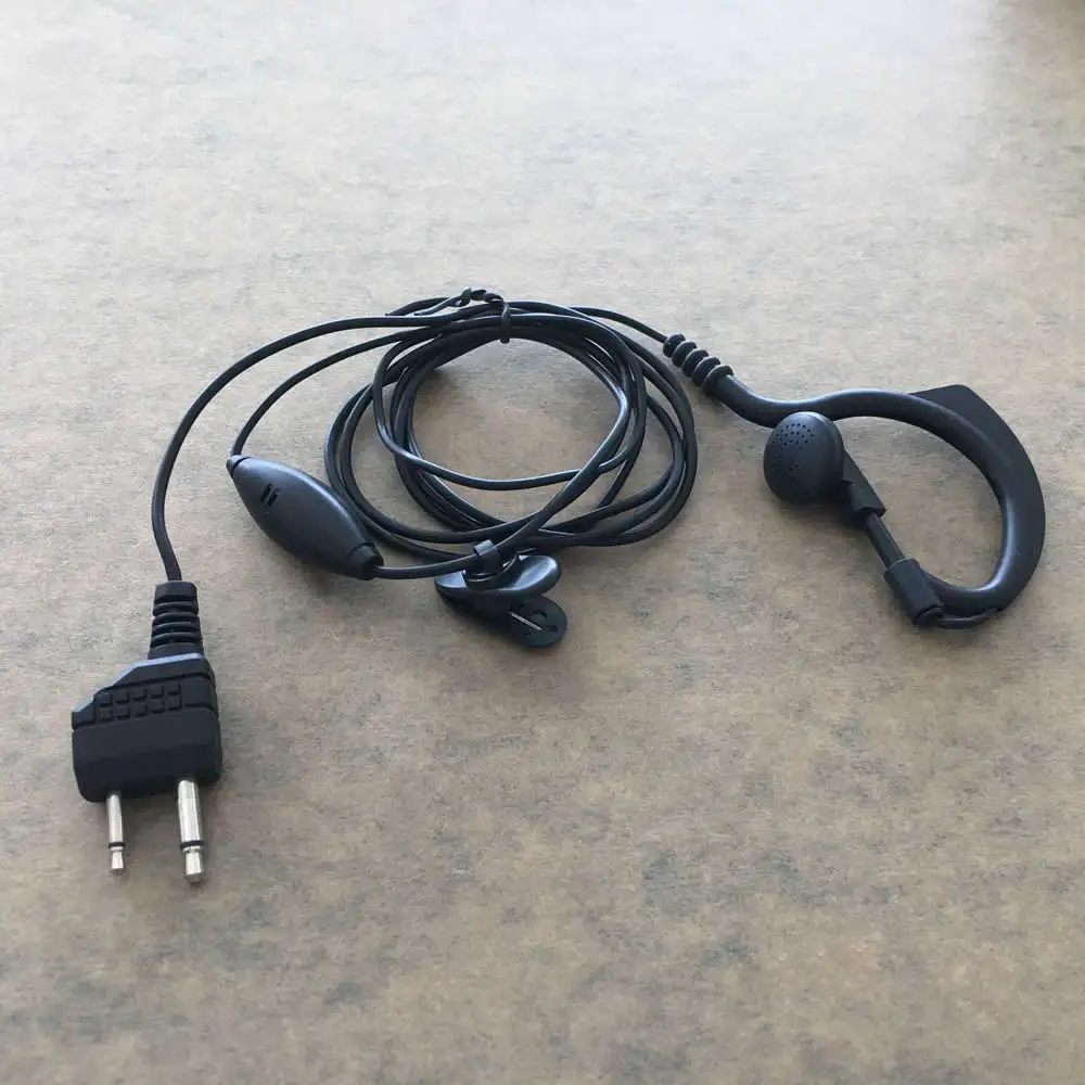 

OPPXUN 2 Pin PPT Radio Anti-noise Air Acoustic Tube Headset Microphone Earpiece For Cobra Vertex ICOM IC-V8 IC-V82 Walkie Talkie