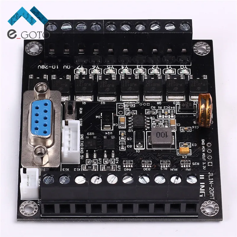 DC 10-28 В plc jl1n-20mt 32-бит Высокое Скорость ARM MCU плате контроллера 12 точек в 8 указывает
