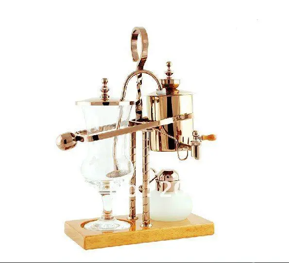 

Royal balancing siphon coffee maker/belgium coffee maker,syphon coffee maker,Noble rose gold color for your elegant life