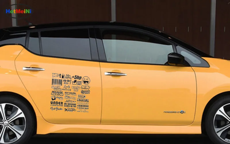 HotMeiNi JDM наклейка для автомобиля набор виниловая 28 шт/уп евро Забавный дрейф Boost