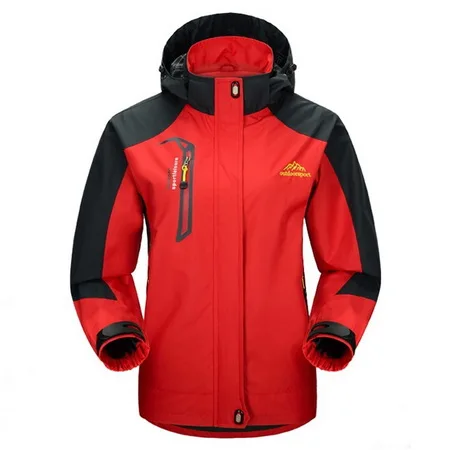 red LOMAIYI, куртка с капюшоном размера плюс 4XL, женская, осенняя, зимняя, теплая, водонепроницаемая, пальто, женская ветровка, женские зимние куртки, AW119 - Цвет: red