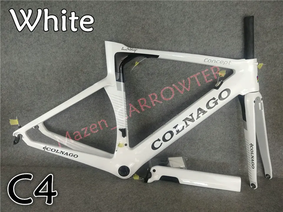 Черно-красная UD Глянцевая T1000 Colnago концепция карбоновая рама для дорожного велосипеда с XXS/XS/S/M/L/XL на выбор