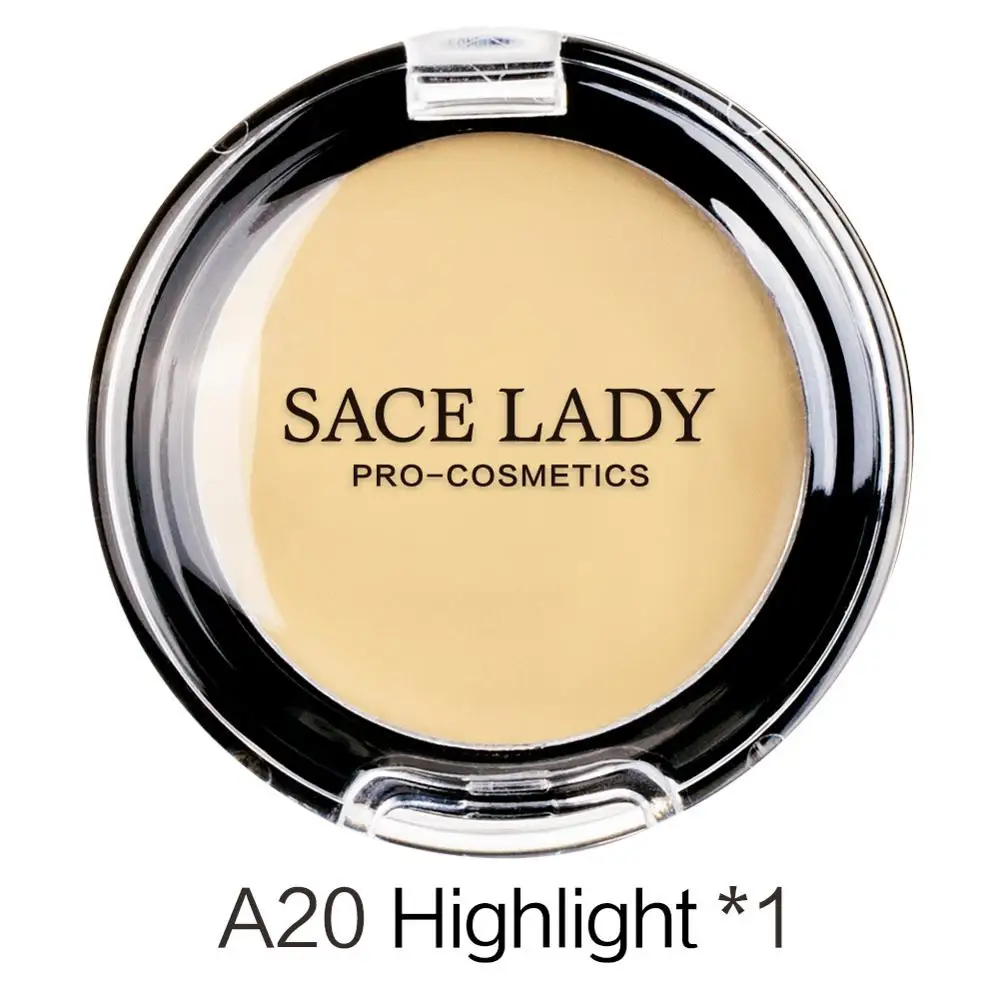 01 Highlight SACE LADY, полное покрытие, консилер, крем для лица, макияж, водостойкая Тональная основа для лица, контур, макияж, Корректор пор, косметика для глаз - Цвет: 01 Highlight