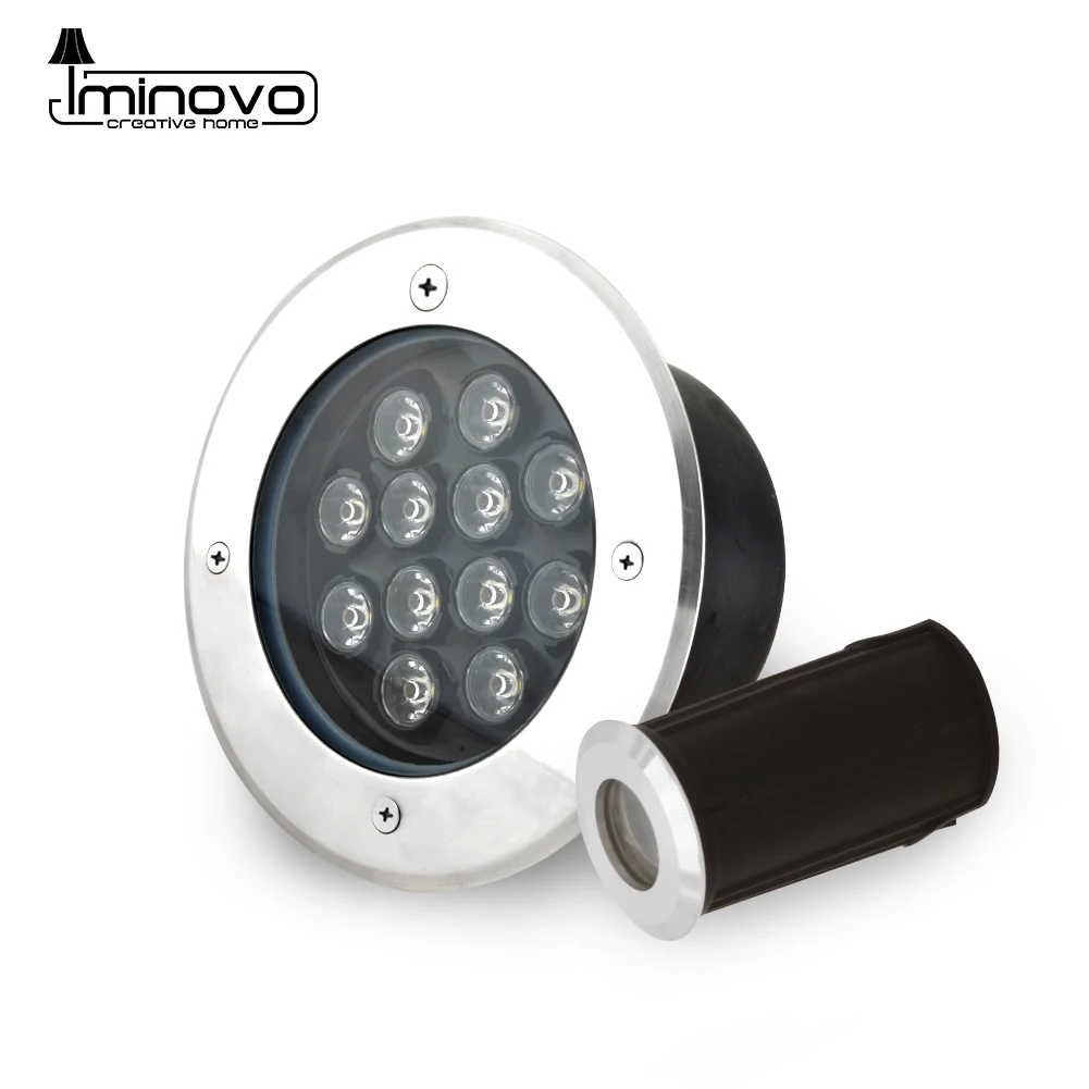 RGB светодиодный подземный светильник с дистанционным управлением AC110V 220V RGB 18 Вт 24 Вт 36 Вт светильник для двора IP68 уличный светильник для сада