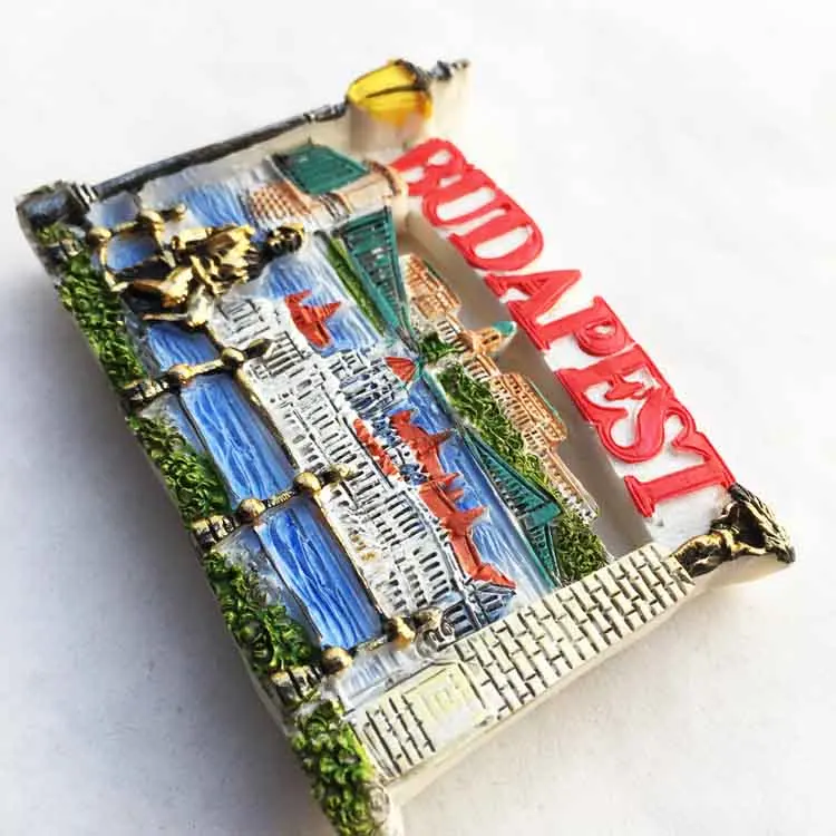 Венгрия Budapest рисунок на холодильник наклейка креативная смола магнит сувенир