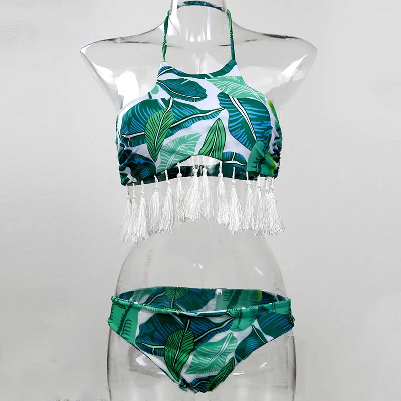 2019 бикини с бретелькой через шею одежда для плавания женский сексуальный