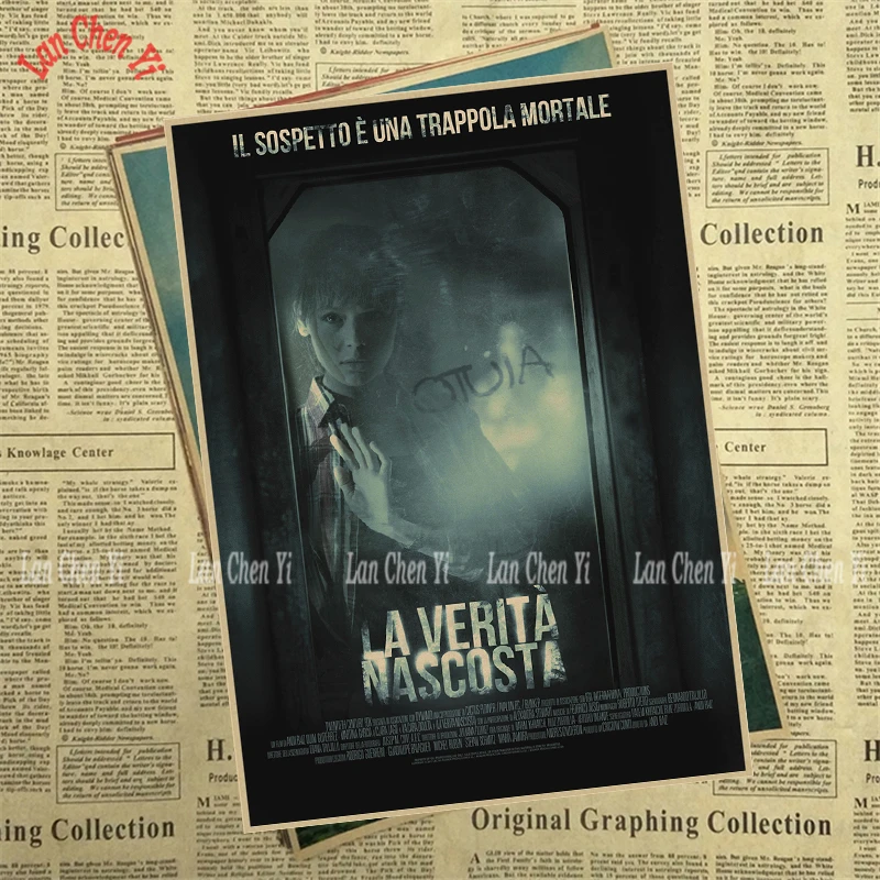 Винтажные постеры из фильма Скрытое лицо для дома бара гостиной Декор