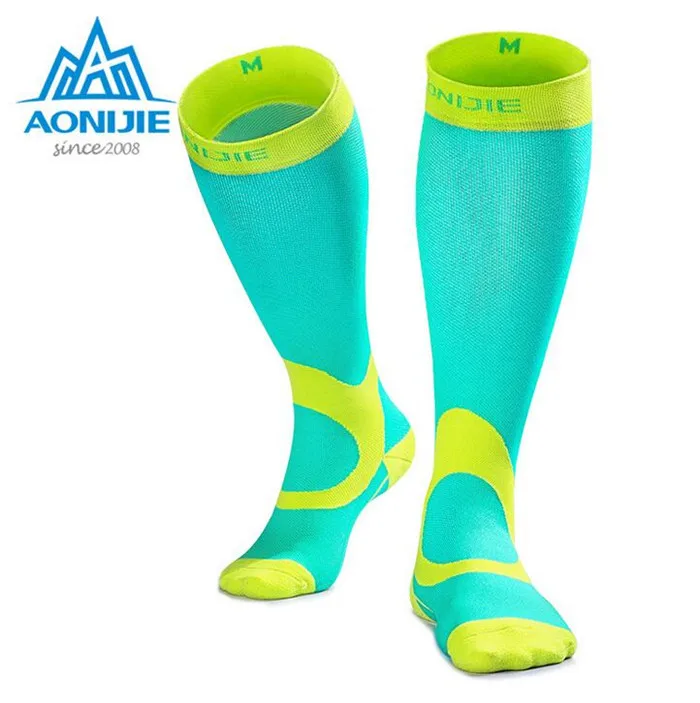 AONIJIE 1 пара компрессионных носков велосипедные спортивные чулки для пеших