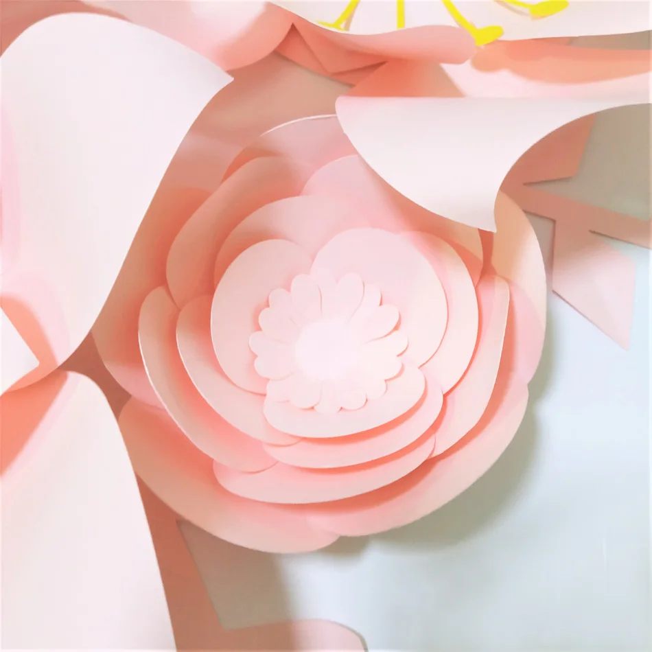 

Handmade Baby Pink Rose DIY Paper Flowers Leaves Set For Party Wedding Backdrops Nursery Wall Deco Girls Room Video Tutorials