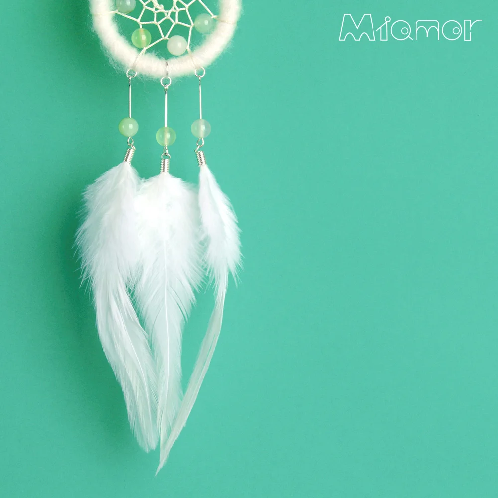 

MIAMOR Dreamcatcher With Natural Stone Beads Necklace For Lady Bag & Car Pendant Decor Accessories Gift For Girlfriend Amor069