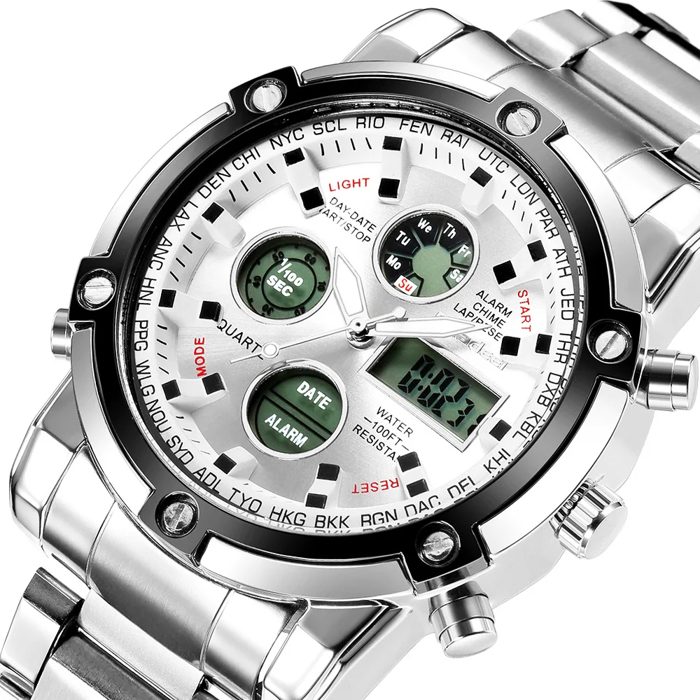 Мужские спортивные часы Readeel модные повседневные мужские цифровые аналоговые