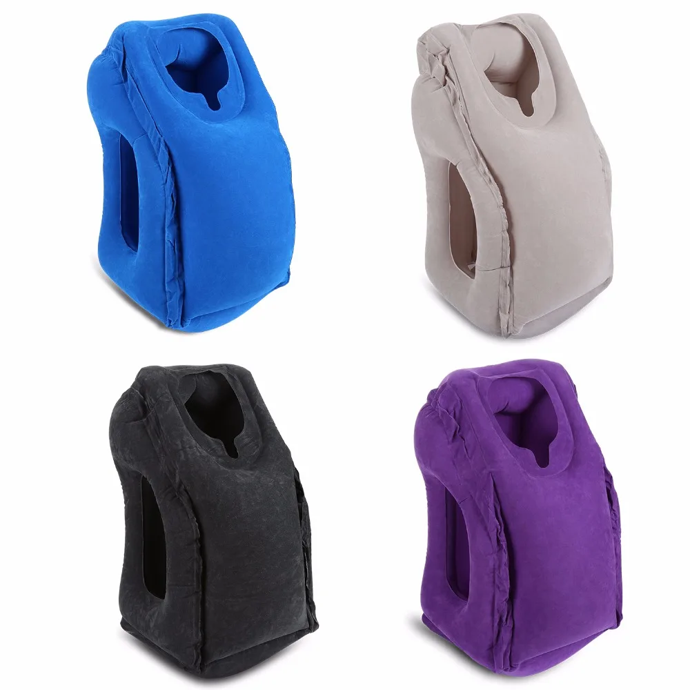 

Inflatable Pillow Memory Neck Pillow For Airplane Car Sleeping Train Office Nap Cervical Pillow Soft Outdoor Pillows For Travel