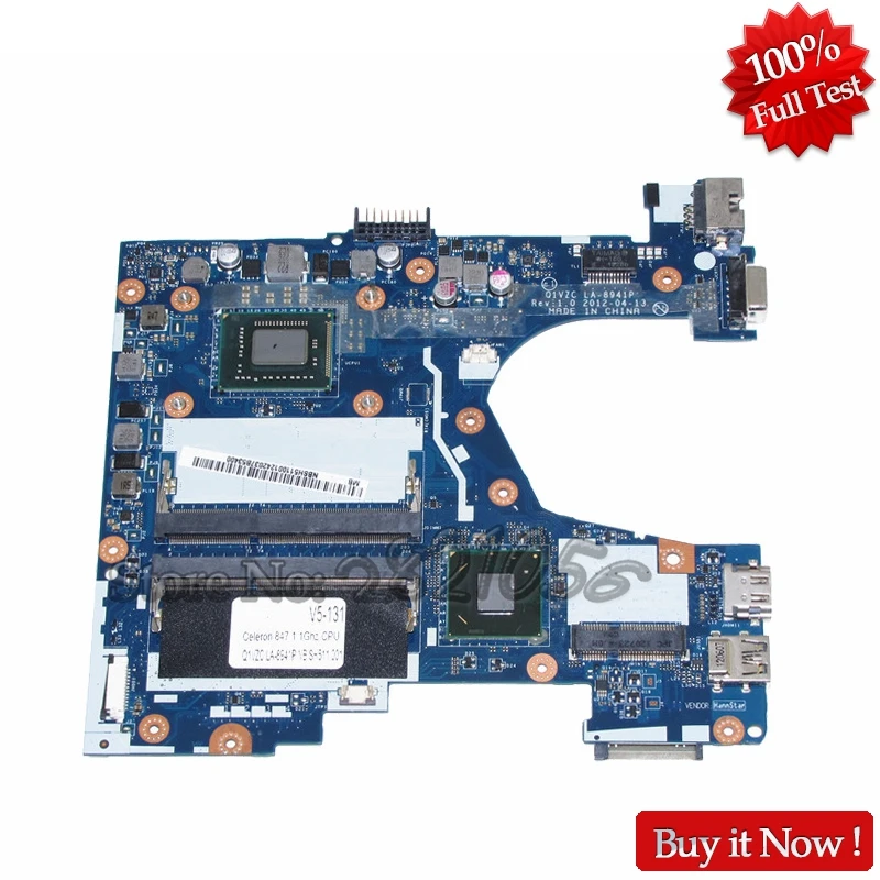 NOKOTION Q1VZC LA-8941P материнская плата для ноутбука acer Aspire V5-131 NBSH511001 NB. SH511.001 Celeron 847 Процессор DDR3 тест