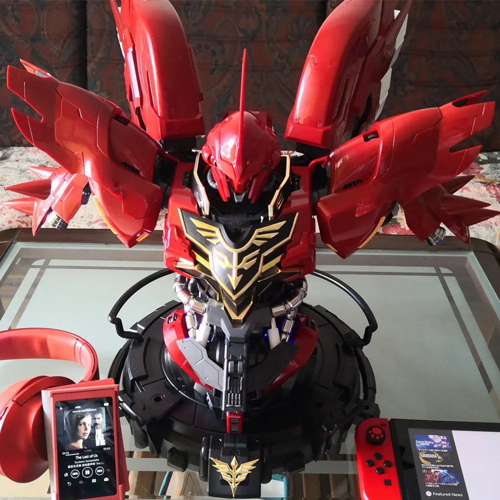 YH модель 1/35 Sinanju грудь головы Gundam Psycho frame новый светодиодный DY006|gundam head|gundam busthead 1/6 |