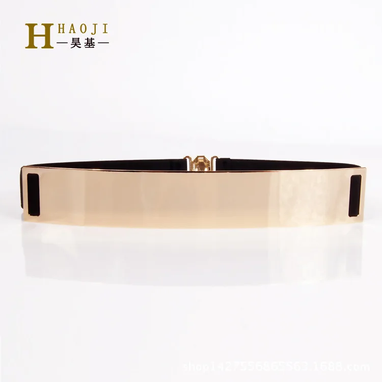 

Metal Buckle Belt for Dresses Women Ladies Elastic Waist Chain Belts Female Gold Thin Belts Fashion 2018 Waistband Rt151