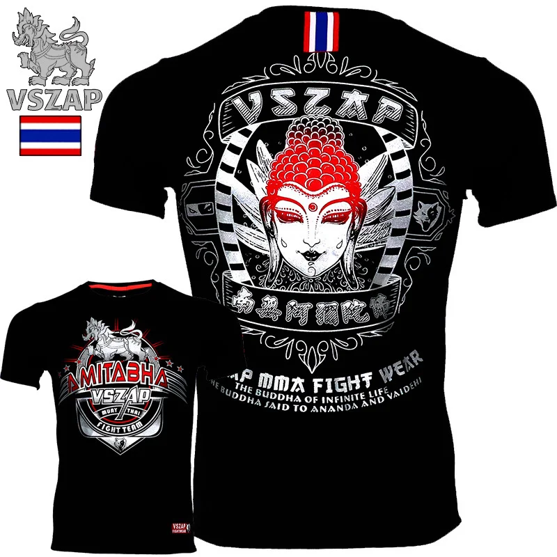 Футболка VSZAP Kampf Sanda Boxen MMA Спортивная футболка kampfart Фитнес тренировка муай тай