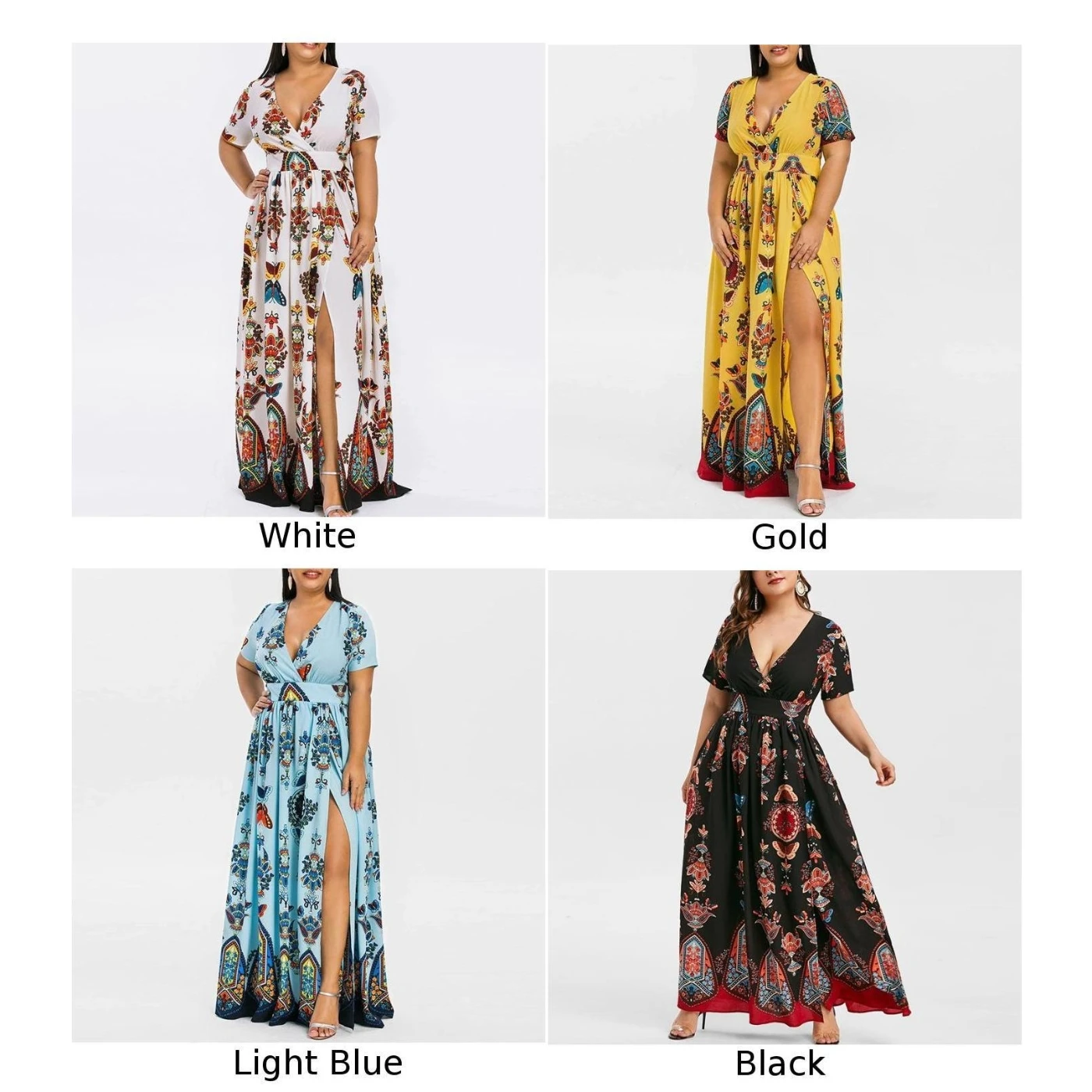 Женское свободное удобное винтажное платье с коротким рукавом большого