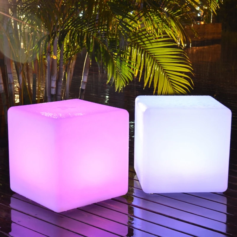 Сиденье сиденье со светодиодной подсветильник кой 50*50*50 см|led cube light table|led cubefurniture