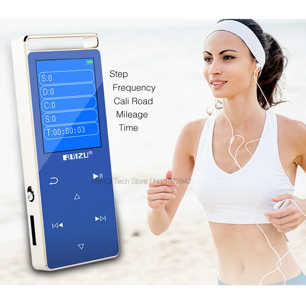 Новый спортивный HIFI MP3 плеер 8G экран с сенсорным ключом музыкальный Видео ПЕДО