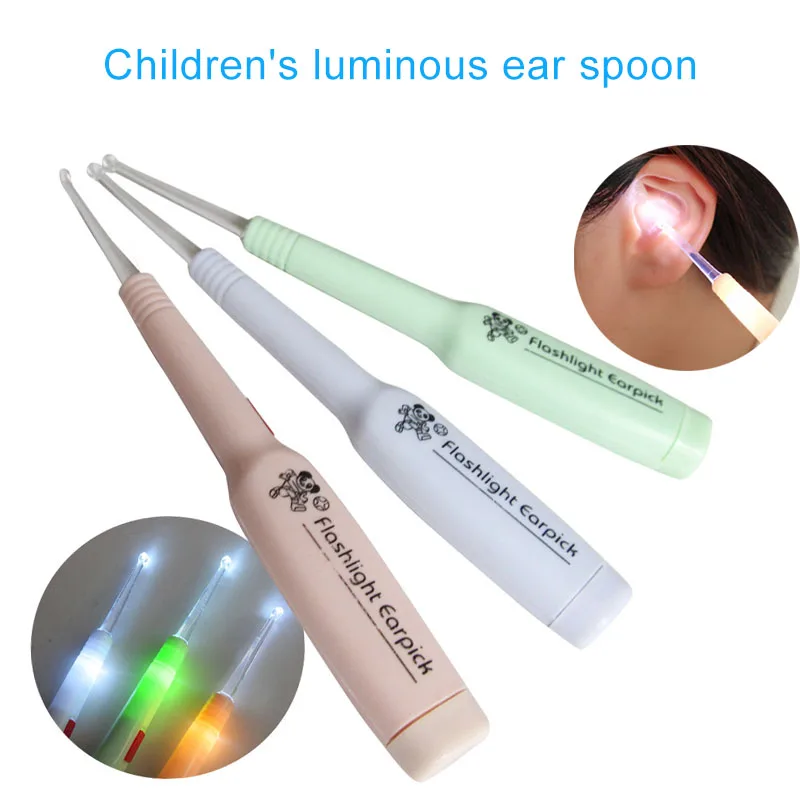 

5 шт. светодиодный очиститель для ушей и воска Безопасный инструмент для чистки ушей для детей и взрослых TK-ing