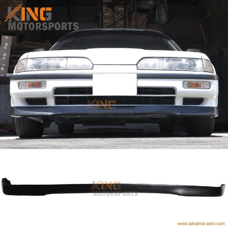 Чехол на передний бампер Acura Integra черный из искусственной кожи|bumper lip spoiler|front bumper