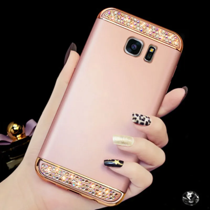 Гибридный чехол с кристаллами для Samsung Galaxy S6 S7 Edge S8 S9 A6 A7 2018 A50 A10 note 9 J5 J7 J2 Prime 2016 A5 2017