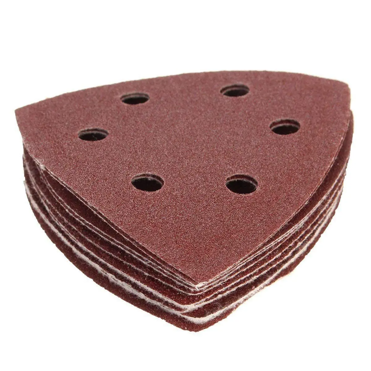 

10pcs Nylon Delta Sand Paper Pads 90mm Triangles Sandpaper 40, 60, 80, 100 /120 Grit Sanding Sheets Abrasive Woodworking Tools