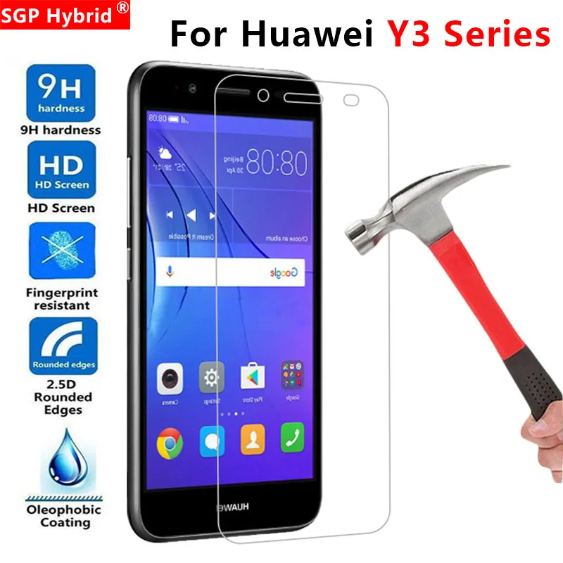 Защитное стекло для Huawei Y3 2017 на Y360 Y 3 360 II 2 Y3ii 3y Y32017 Закаленное Защитная пленка