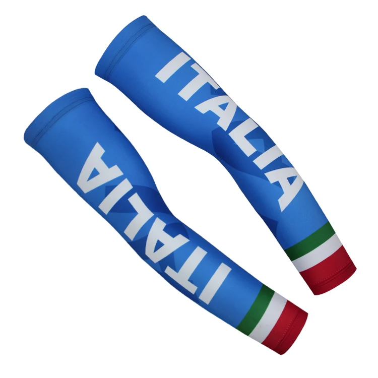 

2016 ITALIA TEAM BLUE Мужские велосипедные нарукавники дышащие наружные спортивные MTB велосипедные нарукавники одна пара