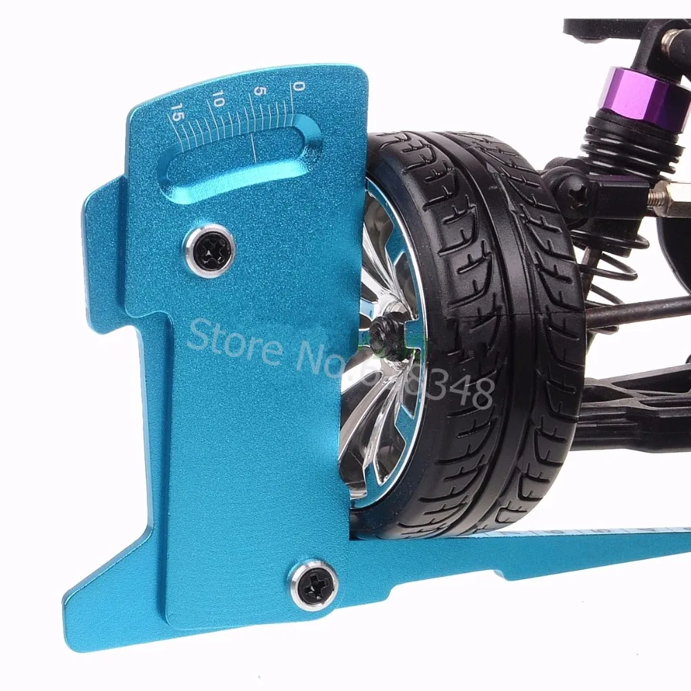 

Adjustable Ruler Adjusting RC Car Height & Wheel Rim Camber 15 degrees Hobby Tools CNC For 1/8 1/10 Tamiya HSP HPI