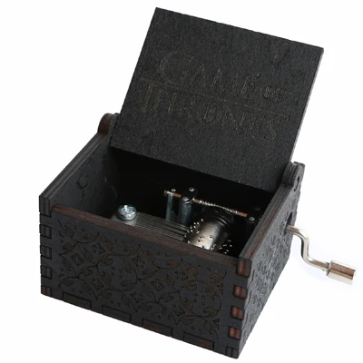 Game of thrones 2-BK Антикварная резная деревянная игра престолов коробка Зельда Музыкальная шкатулка Рождественский подарок на год подарок на день рождения аноним украшения - Цвет: Game of thrones 2-BK