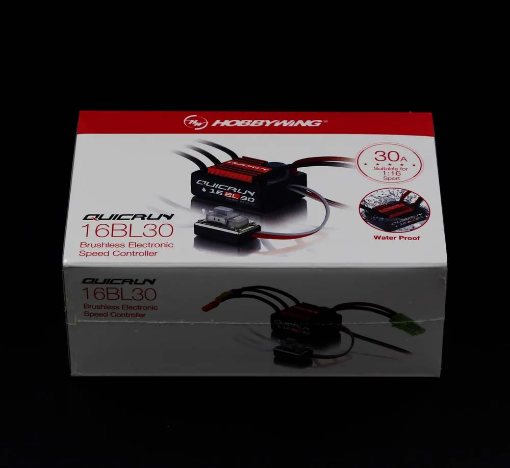 Hobbywing QuicRun 30A водонепроницаемый ESC QUICRUN WP 16BL30 для 1/16 1/18 спортивный грузовик