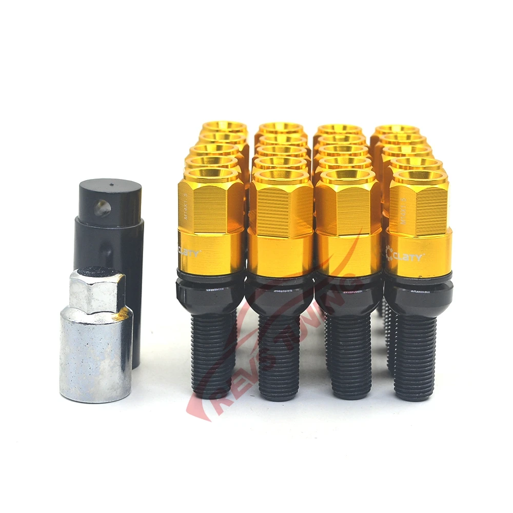 20 шт. M14X1.5 M14X1.25 M12X1.5 M12X1.25 класс 12,9 высокопрочная сталь гоночный стиль болт колеса автомобиля Блокировка колеса гайка