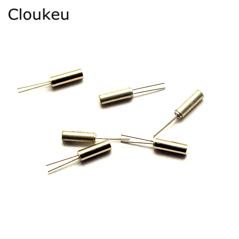 

10Pcs 32.768KHz 32.768K JU-206 Cylindrical Passive Quartz Crystal oscillator Resonator (2*6mm)