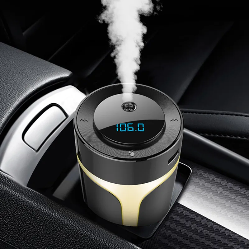 Автомобильный MP3 Bluetooth аромаувлажнитель с двумя USB-портами многофункциональный