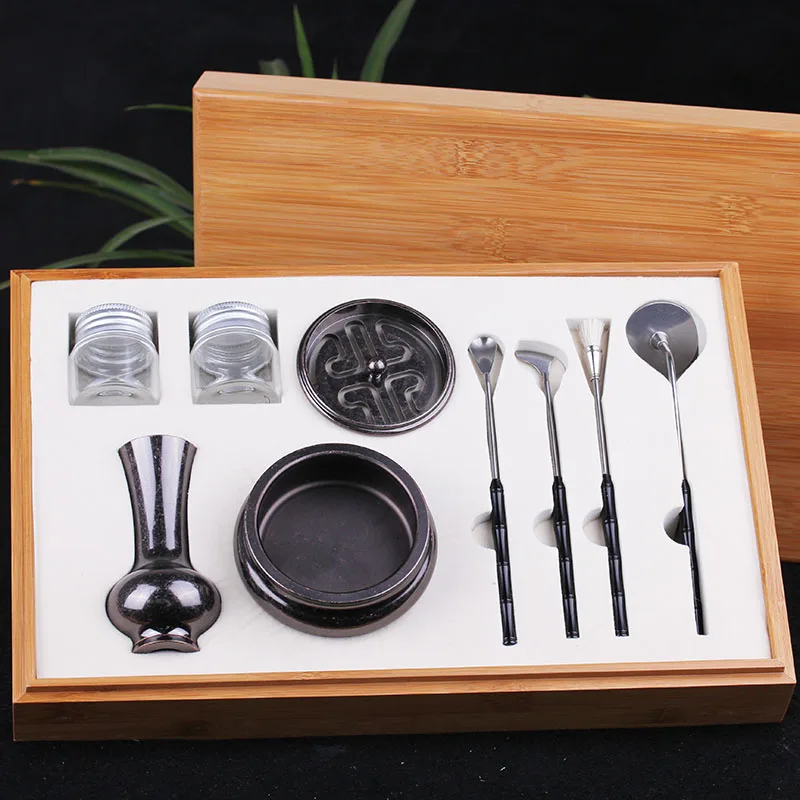 

Fragrant incense road of pure copper seal standard seven suit sweet Fragrant incense shovel extension fragrance incense spoon