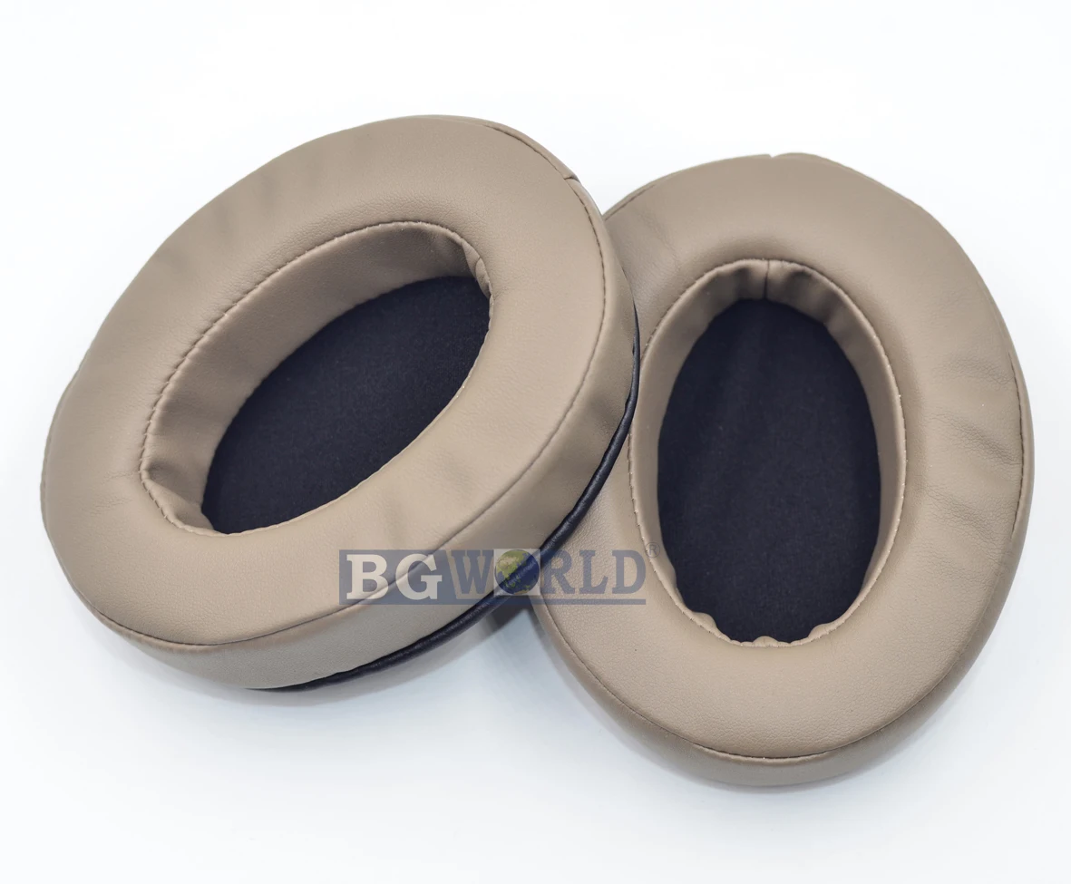 brown BGWORLD амбушюры подушки для наушников Чехол Подушка для Audio-Technica ath-m40 M50 M40X M50X M30 M35 SX1 M50S Dj наушники губка - Цвет: brown