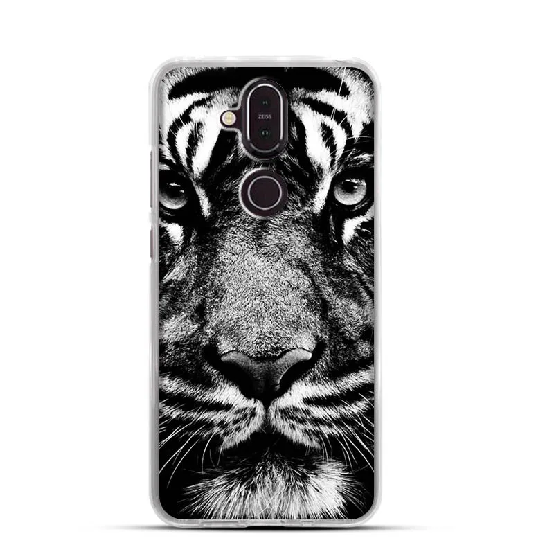 For Funda Nokia 7.1 Plus Case Cool Design Cartoon Print Shell Luxury Soft Silicone for X7 Phone Cases |