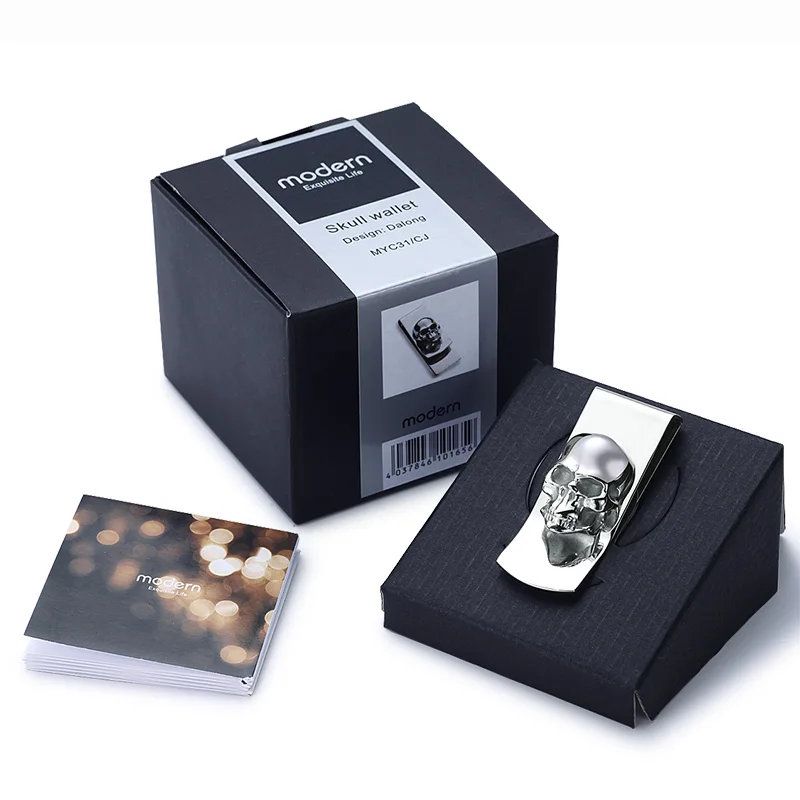 Мужской кошелек с зажимом для денег Модный Тонкий Карманный Кошелек зажимом|money