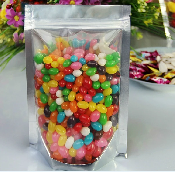 Прозрачный алюминиевый пакет с застежкой-молнией 26*38 см 100 дюйма | Дом и сад