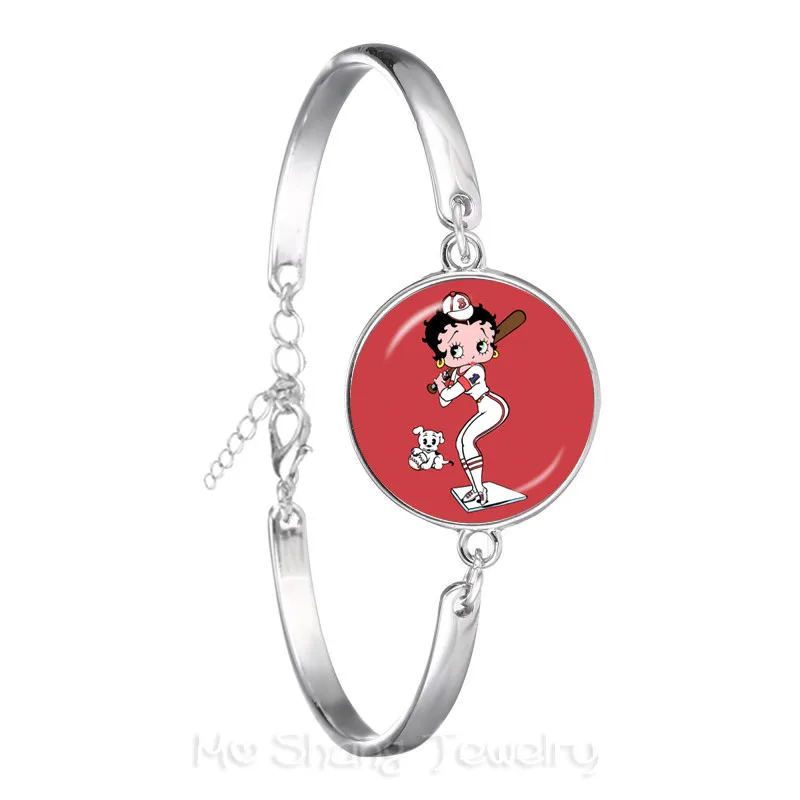 Новинка 2018 браслет Betty Boop милый мультяшный посеребренный сексуальный