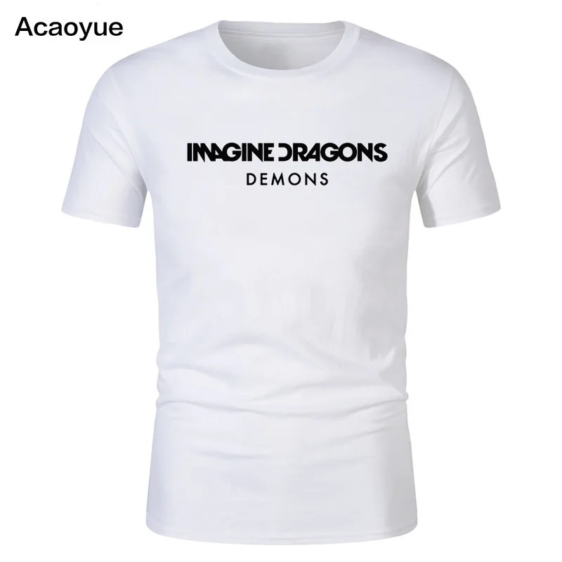 Мужская хлопковая футболка Imagine Dragons Evolve World Tour черная Футболка в стиле хип хоп