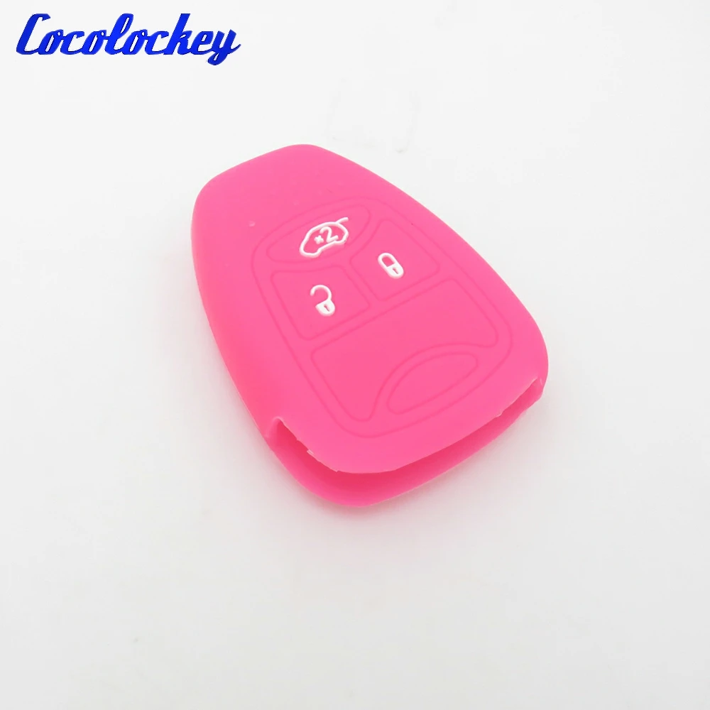 Cocolockey силиконовый чехол для автомобильного ключа Jeep Chrysler 200 300 Aspen PT Cruiser Sebring Dodge